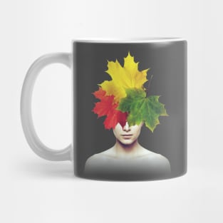 Autumn head portrait Mug